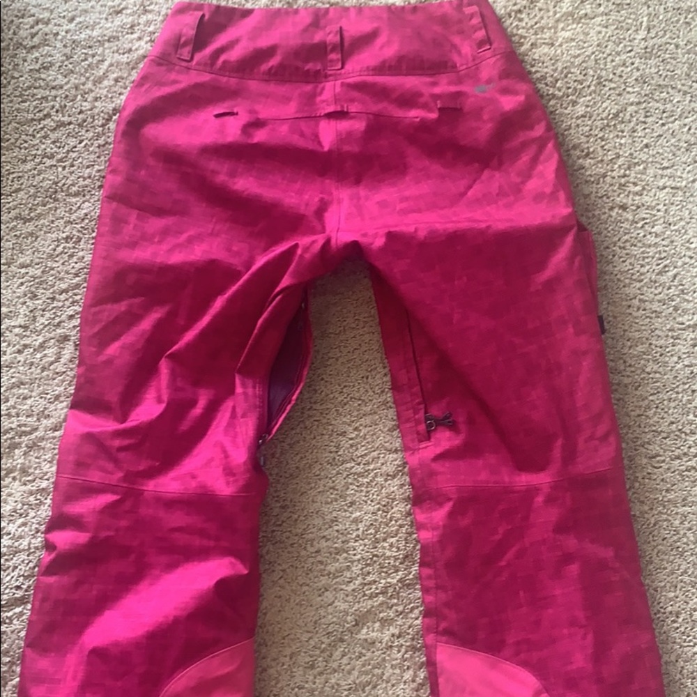 Pink Patagonia snow pants